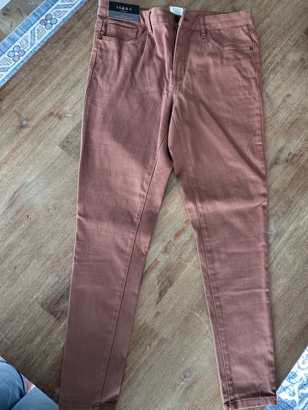 NWT Serra Premium Jeggings Women’s Size 12 Cognac Stretch Skinny Pants